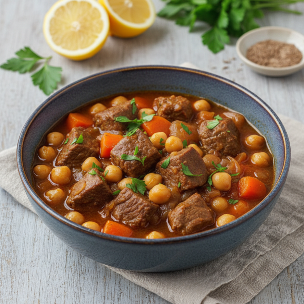 Hearty Lamb & Chickpea Stew Recipe