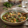 Lamb Stew with Spring Peas (Minted Broth Recipe)