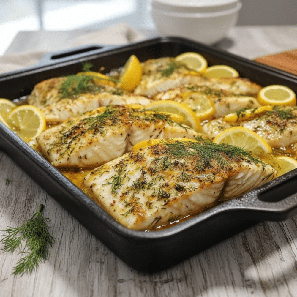 Baked Lemon Dill Fish Recipe (Quick & Easy)