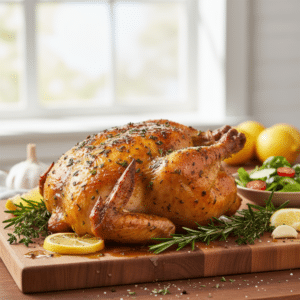Easy Lemon Herb Roast Chicken Recipe