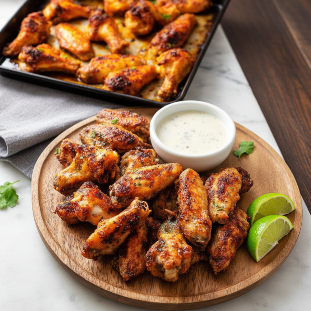 Crispy Oven Baked Chicken Wings Recipe (Easy & Fast)