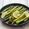 Pan Roasted Asparagus with Lemon & Garlic