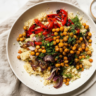 Roasted Red Pepper Quinoa Salad (Vegan Meal Prep)
