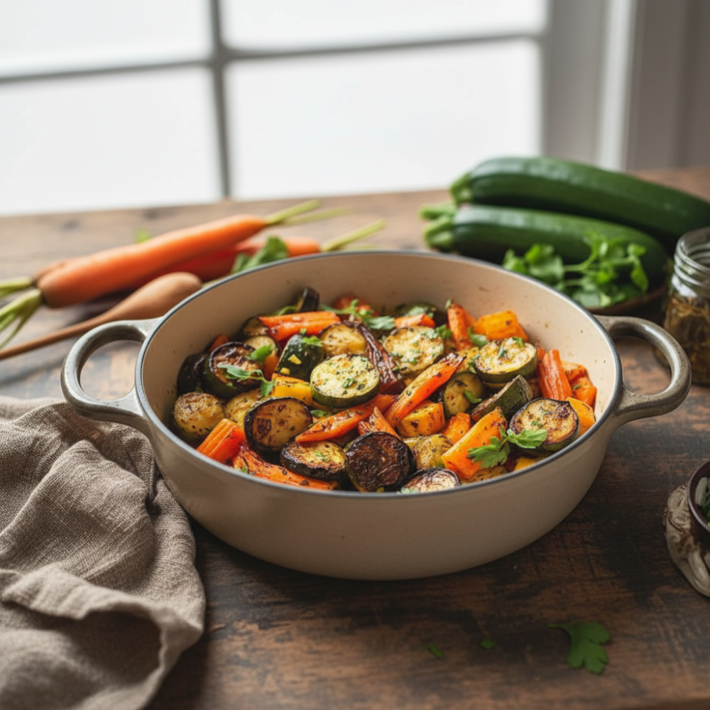 Easy Oven Roasted Spring Vegetables Recipe