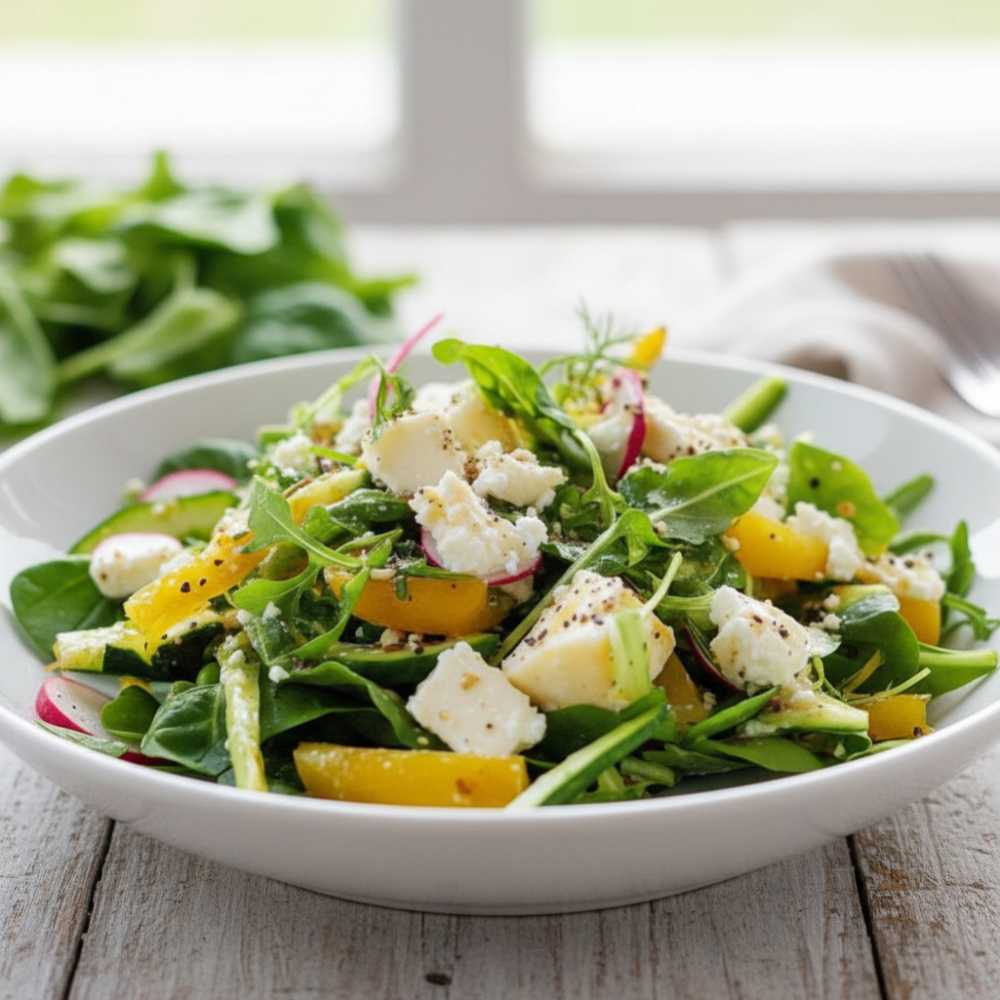 Fresh Spring Salad with Goat Cheese Recipe