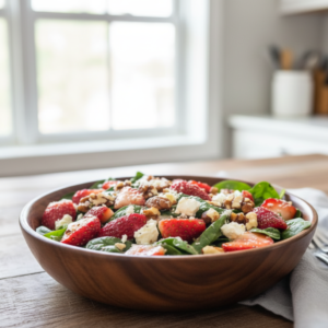 Fresh Strawberry Spinach Salad Recipe
