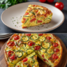 Herbed Zucchini Tomato Quiche (Crustless & Low-Carb)