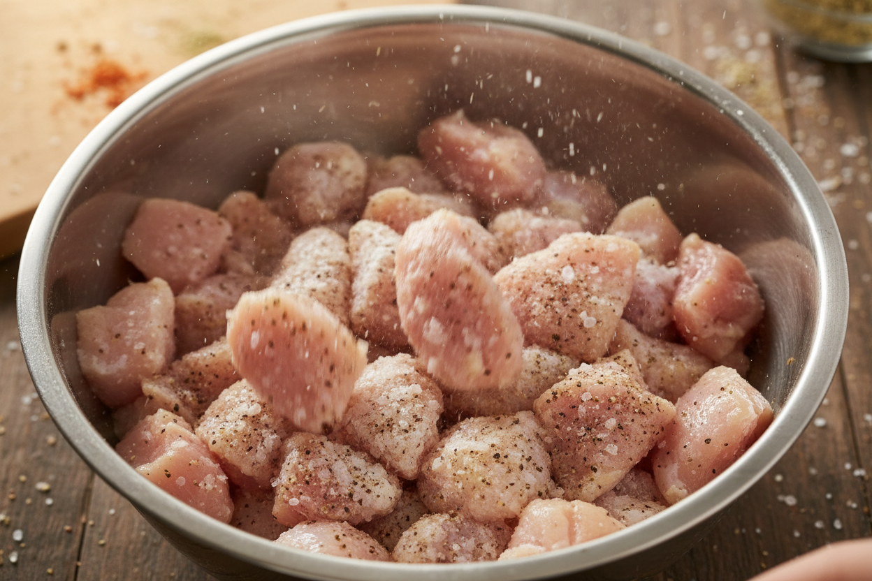 15-Minute Honey Butter Chicken preparation step 1