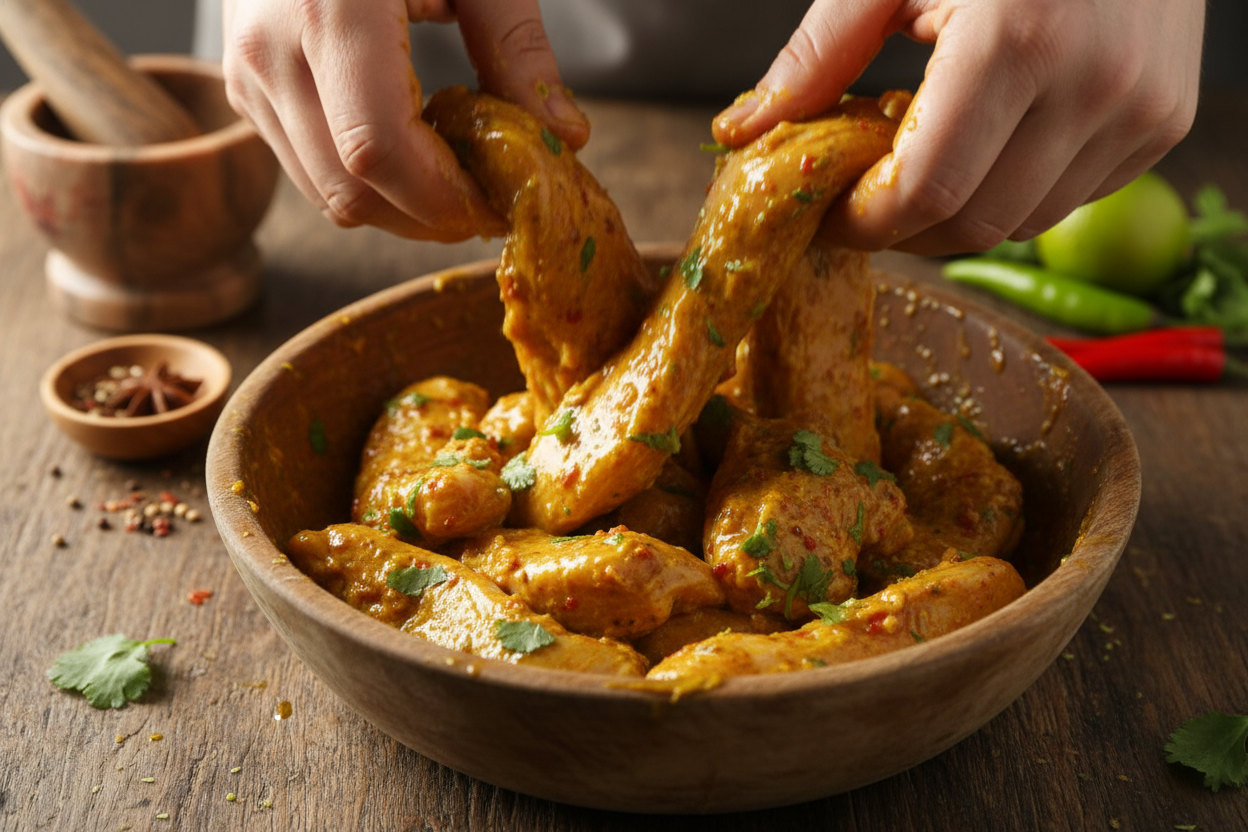 30-Minute Thai Chicken Satay with Authentic Peanut Sauce preparation step 1