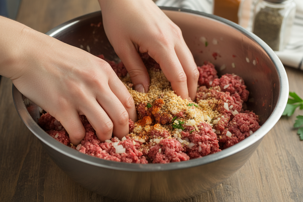 America’s Most Craved: Classic Meatloaf Recipe preparation step 1
