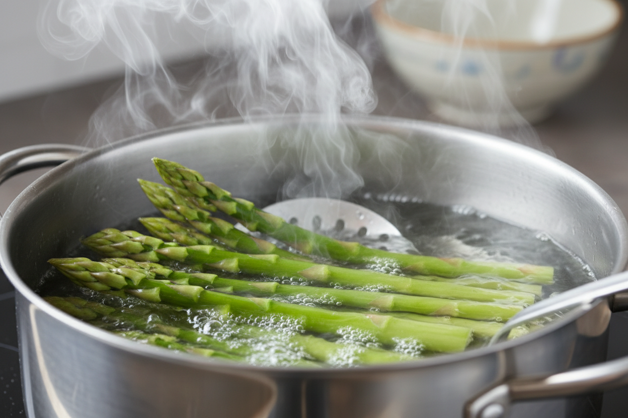 Asparagus Salad with Lemon Vinaigrette preparation step 1
