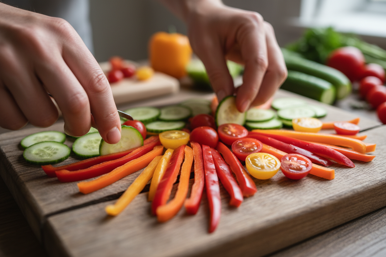 Easy Mediterranean Snack Platter: Perfect Party Appetizers 3 Assembled Snack Platter preparation step 2