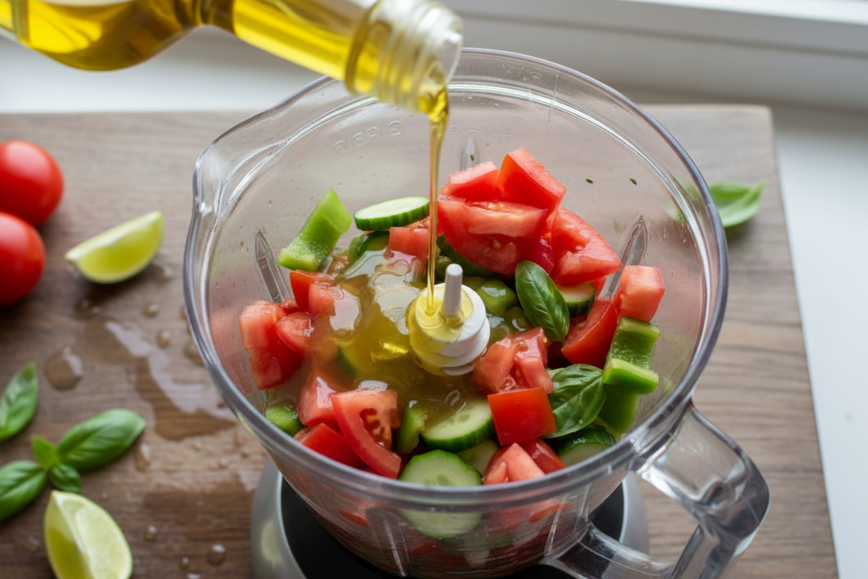 Authentic Tomato Gazpacho Recipe preparation step 2