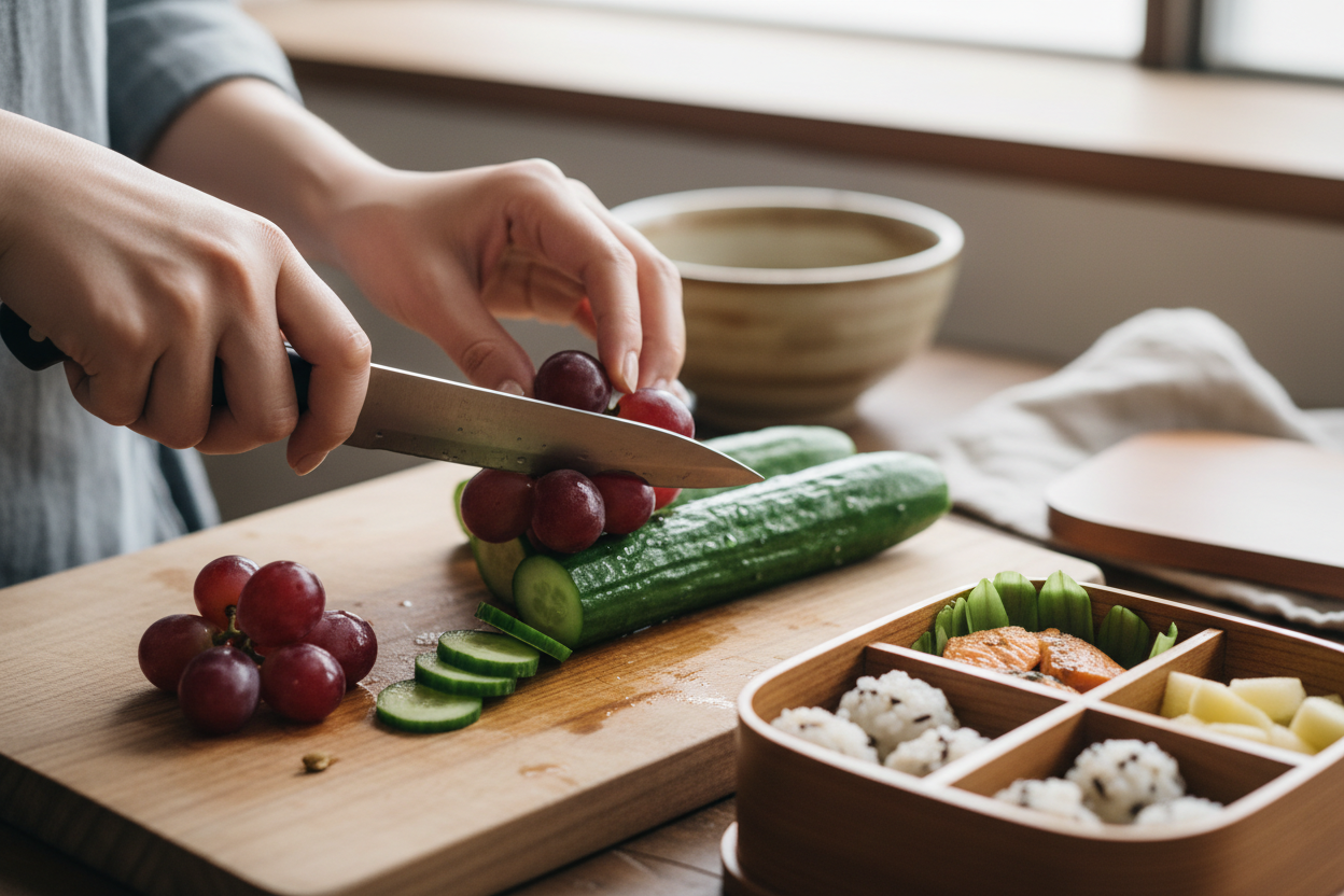 Bento Box Snack Prep Ideas preparation step 1