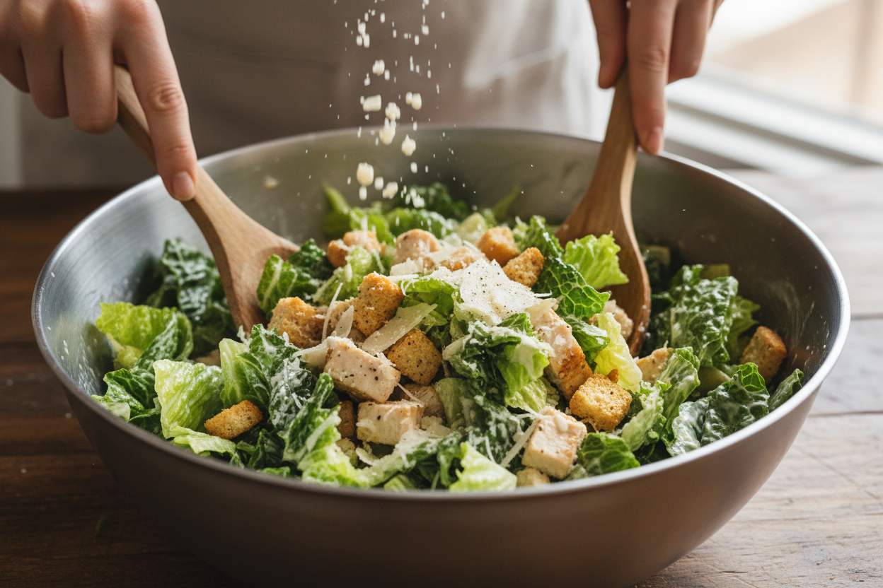 Quick & Easy Chicken Caesar Wrap Recipe for Lunch 2 Chicken Caesar Wrap preparation step 1