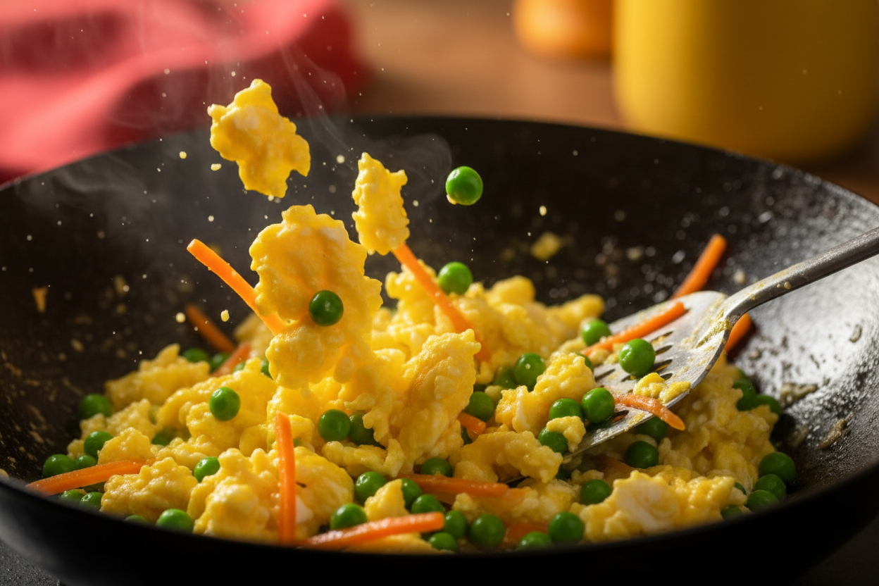 Classic Shrimp Fried Rice Recipe (Quick & Easy) 3 Chinese Shrimp Fried Rice preparation step 2