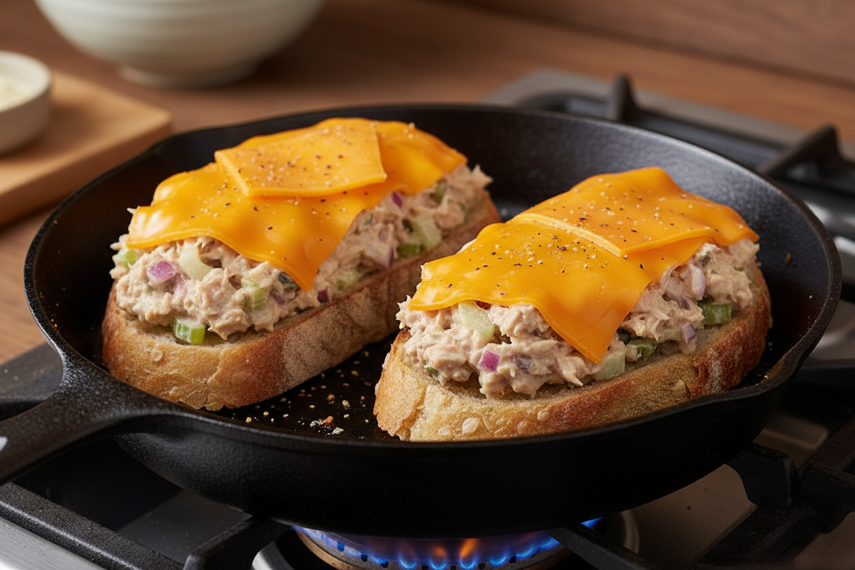 Classic Tuna Melt Sandwich preparation step 2