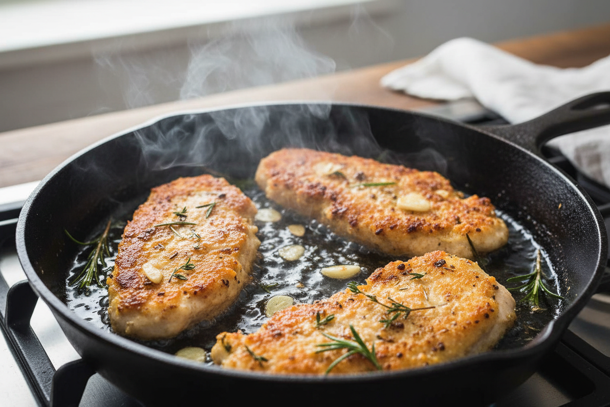 Creamy Mushroom Chicken preparation step 1