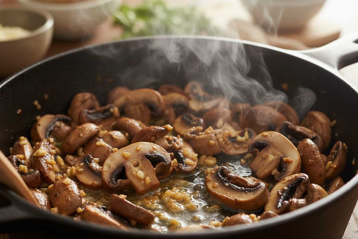 Creamy Mushroom Soup Recipe – Quick, Easy, and Delicious preparation step 1