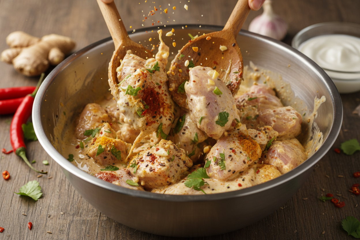 Authentic Restaurant-Style Chicken Curry at Home 2 Delicious Chicken Tikka Masala Recipe for Authentic Flavor preparation step 1