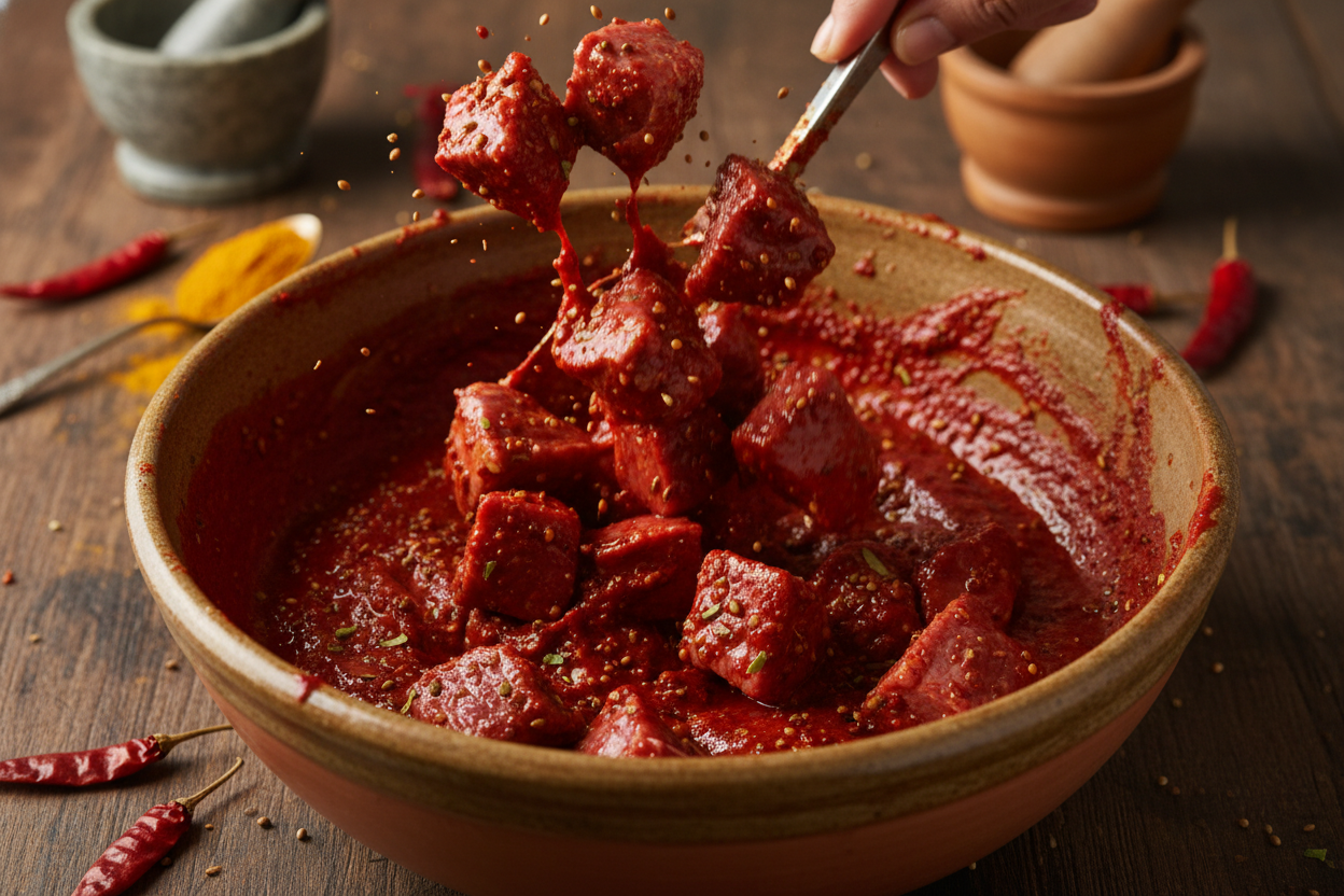 Easy Lamb Vindaloo preparation step 1