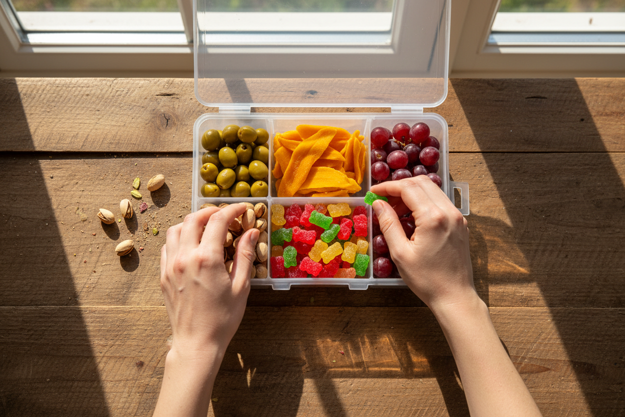 Easy Teacher Gift Idea Snack Box preparation step 2