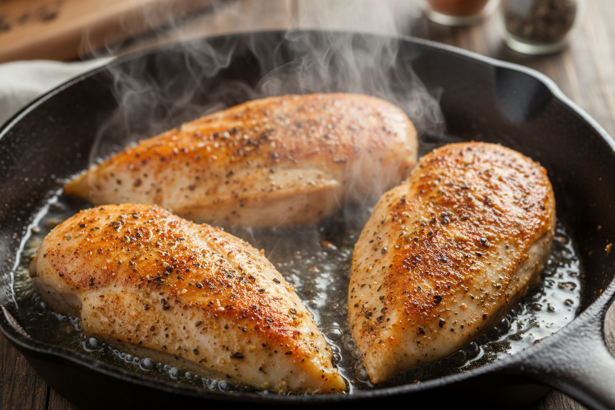 20-Minute Garlic Parmesan Poultry Pasta Recipe 2 Garlic Butter Chicken Pasta preparation step 1
