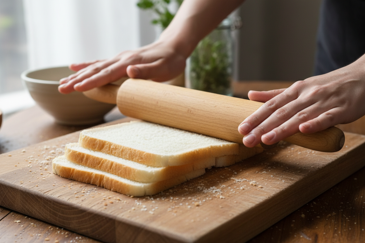 Grilled Cheese Roll-Ups preparation step 1
