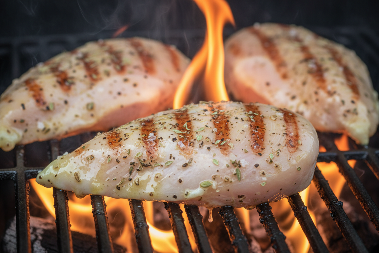 Grilled Chicken Orzo Salad preparation step 1