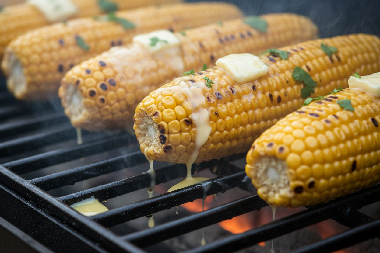 Grilled Corn with Chili-Lime Butter preparation step 2