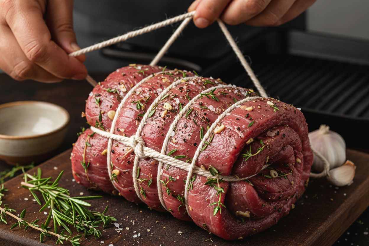 Grilled Steak Pinwheels preparation step 2