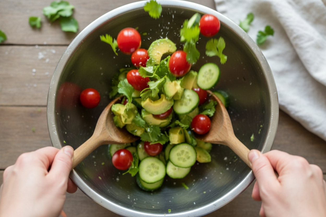 Healthy Avocado Chicken Salad: A Quick High-Protein Lunch 2 Healthy Avocado Chicken Salad preparation step 1