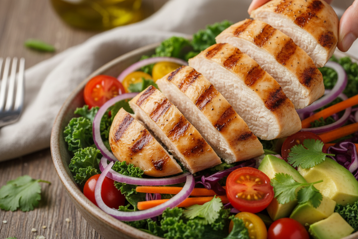 Healthy Avocado Chicken Salad: A Quick High-Protein Lunch 3 Healthy Avocado Chicken Salad preparation step 2