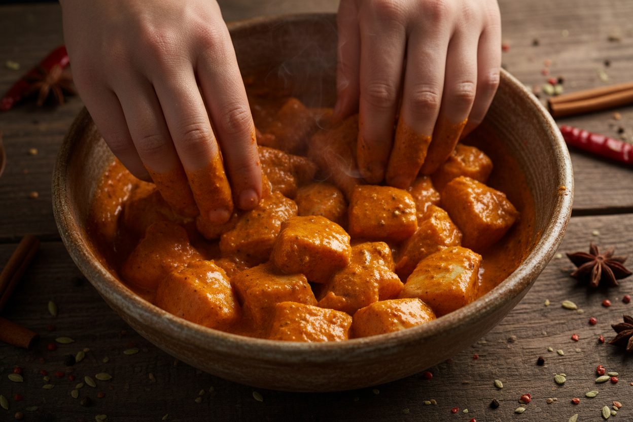 Healthy Chicken Tikka Masala preparation step 1