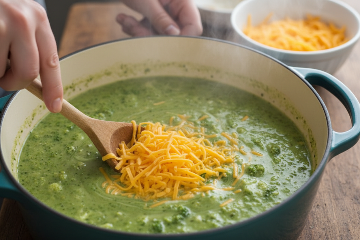 Protein-Packed Broccoli Cheddar Soup (20g Per Bowl) 2 High Protein Broccoli Cheddar Soup preparation step 1