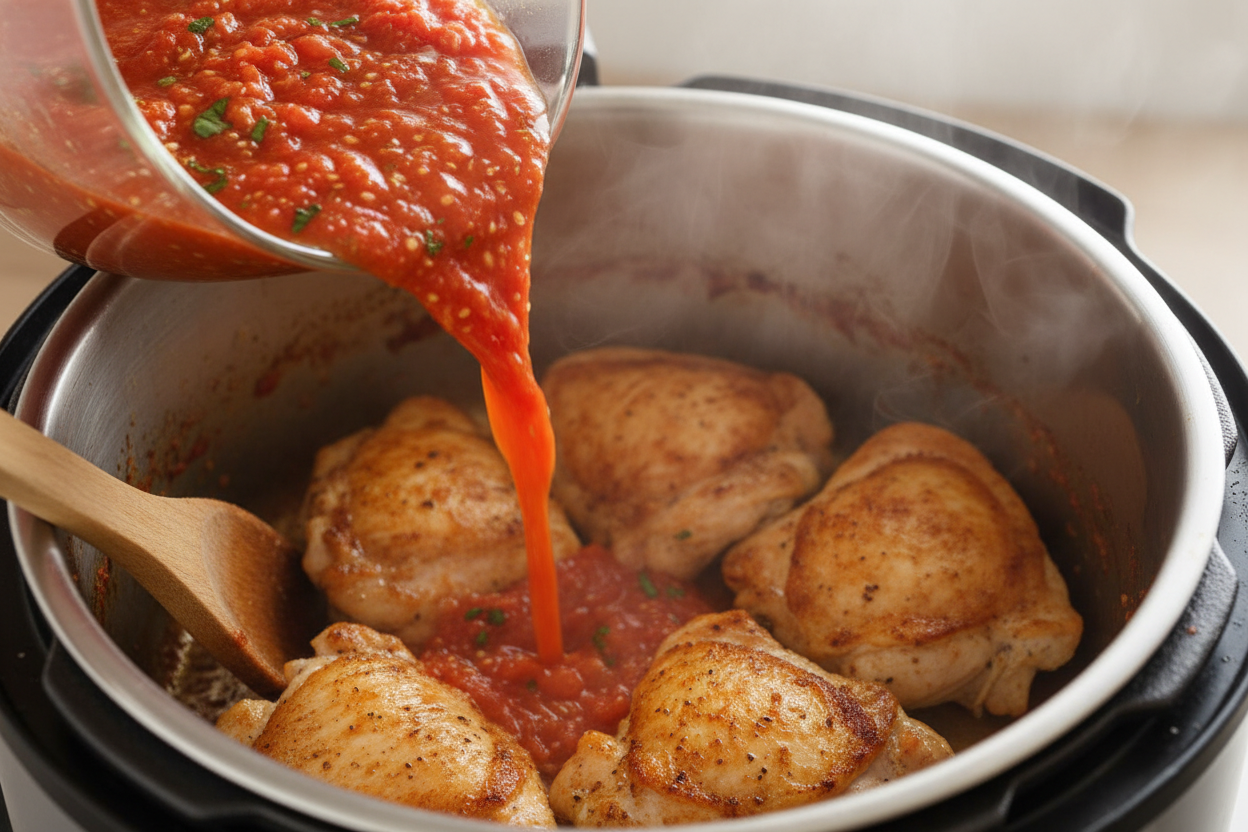 30-Minute Instant Pot Chicken Tikka Masala Recipe 2 Instant Pot Chicken Tikka Masala preparation step 1