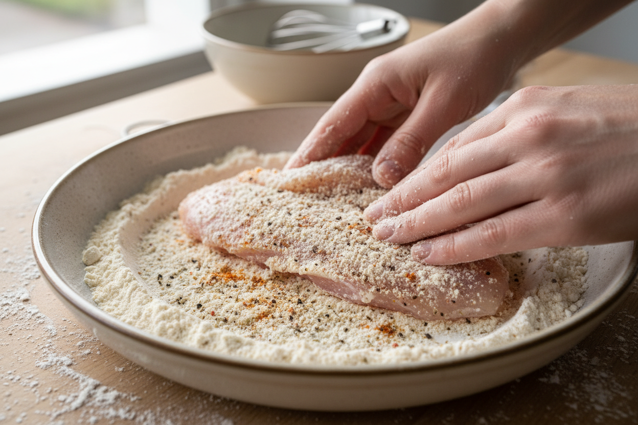 Zesty Garlic Butter Scallopini: Quick & Easy Skillet Dinner 2 Lemon Chicken with Lemon Butter Sauce preparation step 1
