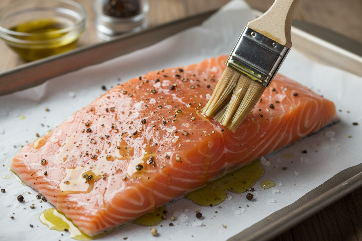 Lemon Dill Baked Salmon preparation step 2