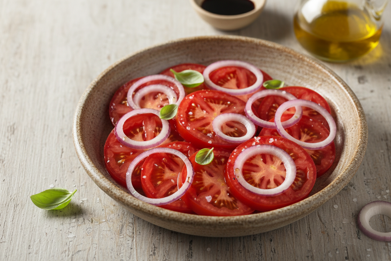 Quick & Fresh Marinated Tomatoes: Easy Summer Side Dish 3 Marinated Tomatoes preparation step 2