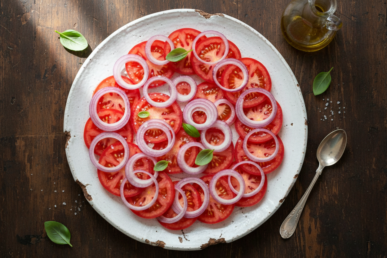 Fresh Tomato and Herb Salad: A Simple Summer Side Dish 3 Marinated Tomatoes preparation step 2
