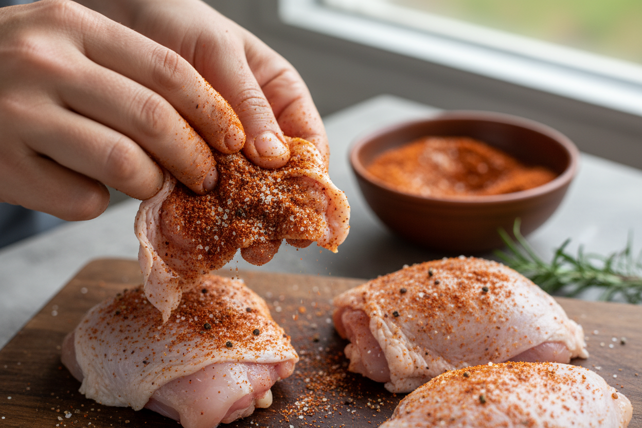 Oven Baked Chicken Thighs preparation step 1