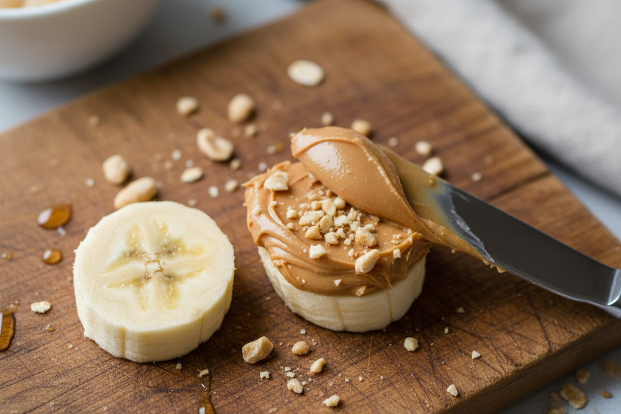 Peanut Butter Banana Bites preparation step 1