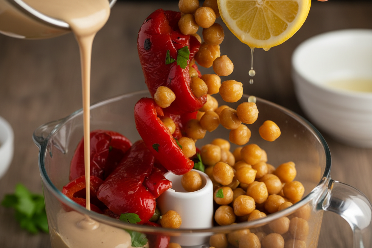 Roasted Bell Pepper Dip: A Smoky, Creamy Delight preparation step 1