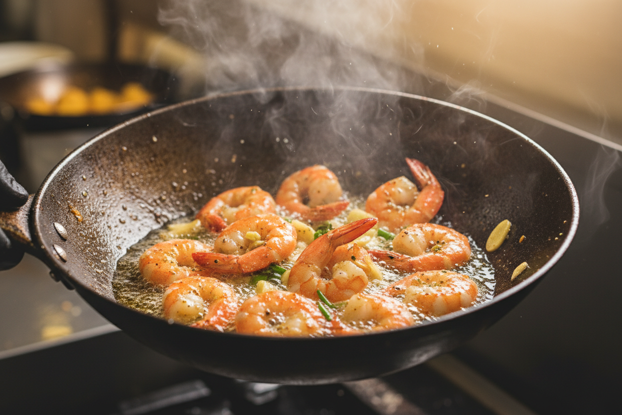 Quick & Easy Homemade Seafood Fried Rice (20 Minutes) 2 Shrimp Fried Rice preparation step 1