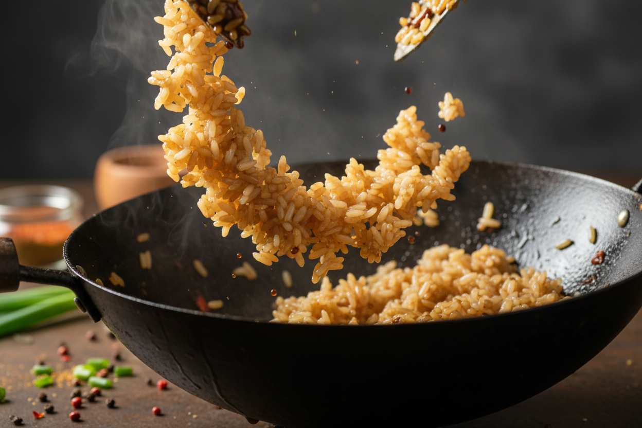 Simple Shrimp Fried Rice Recipe preparation step 2
