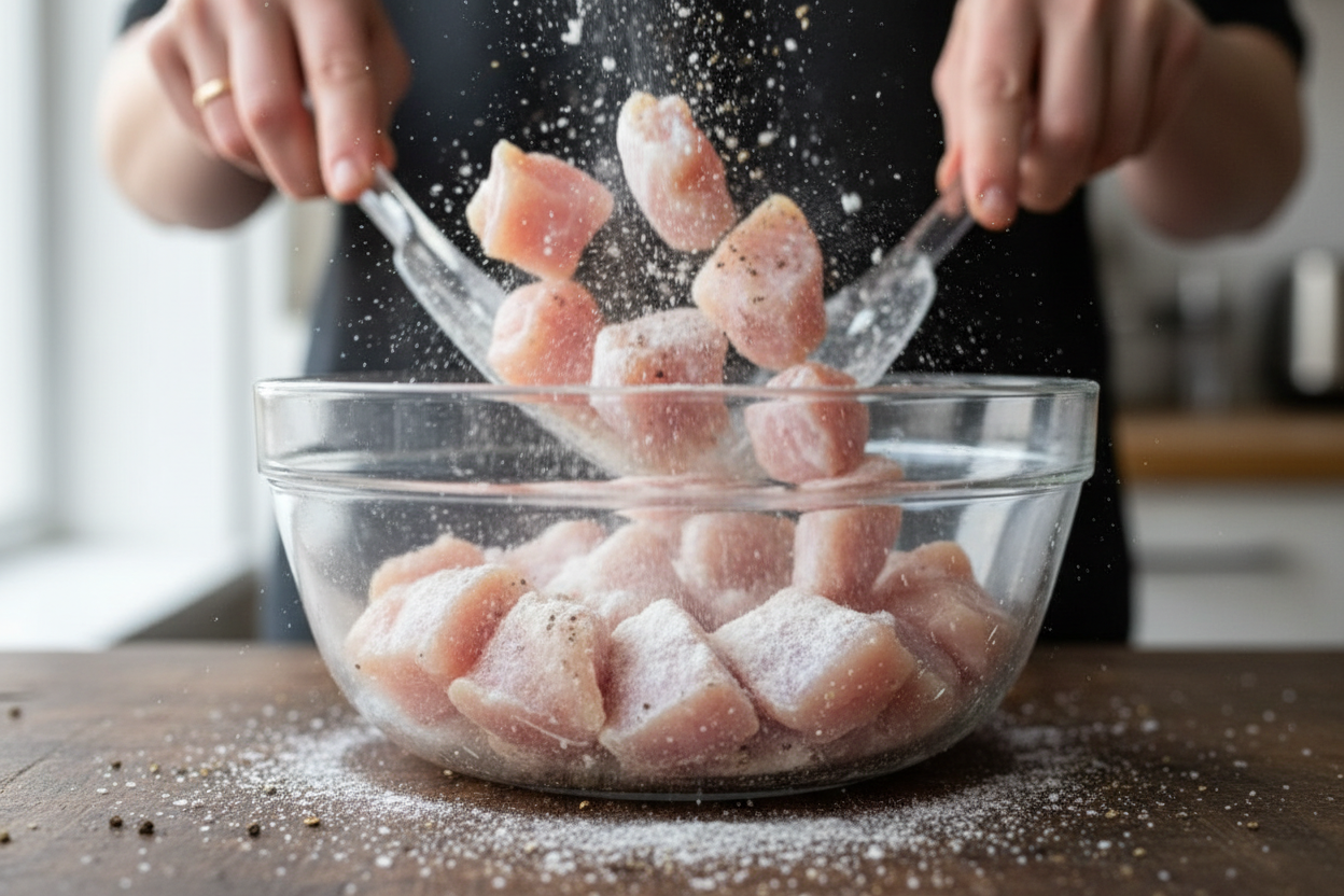 Skillet Bang Bang Chicken Thighs (Quick 30-Minute Recipe) 2 Skillet Bang Bang Chicken Thighs preparation step 1