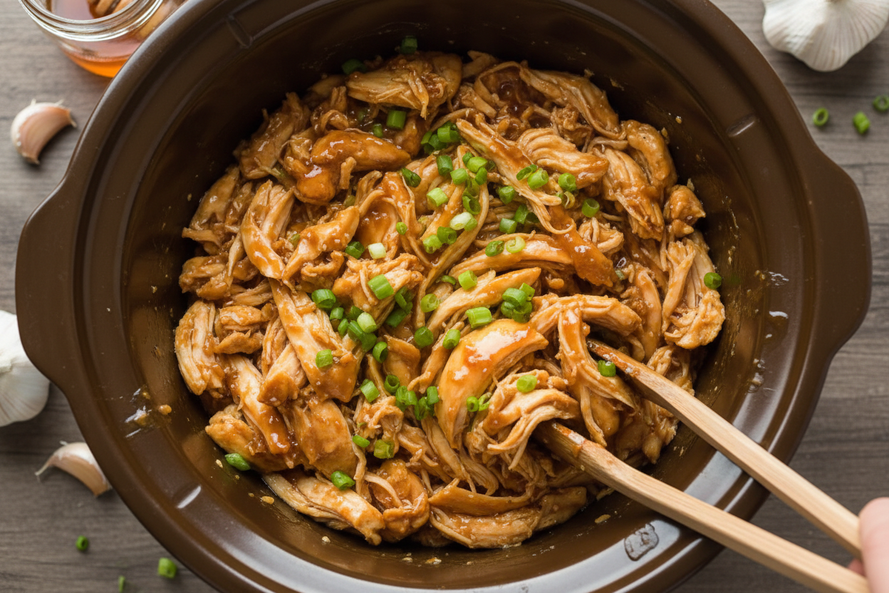 Slow Cooker Honey Garlic Chicken preparation step 2