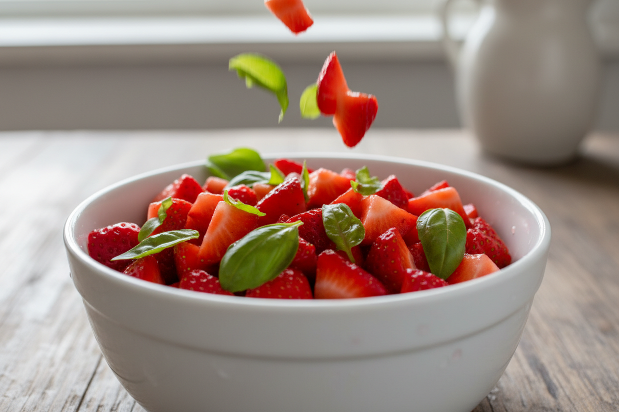 Strawberry Basil Chicken preparation step 2