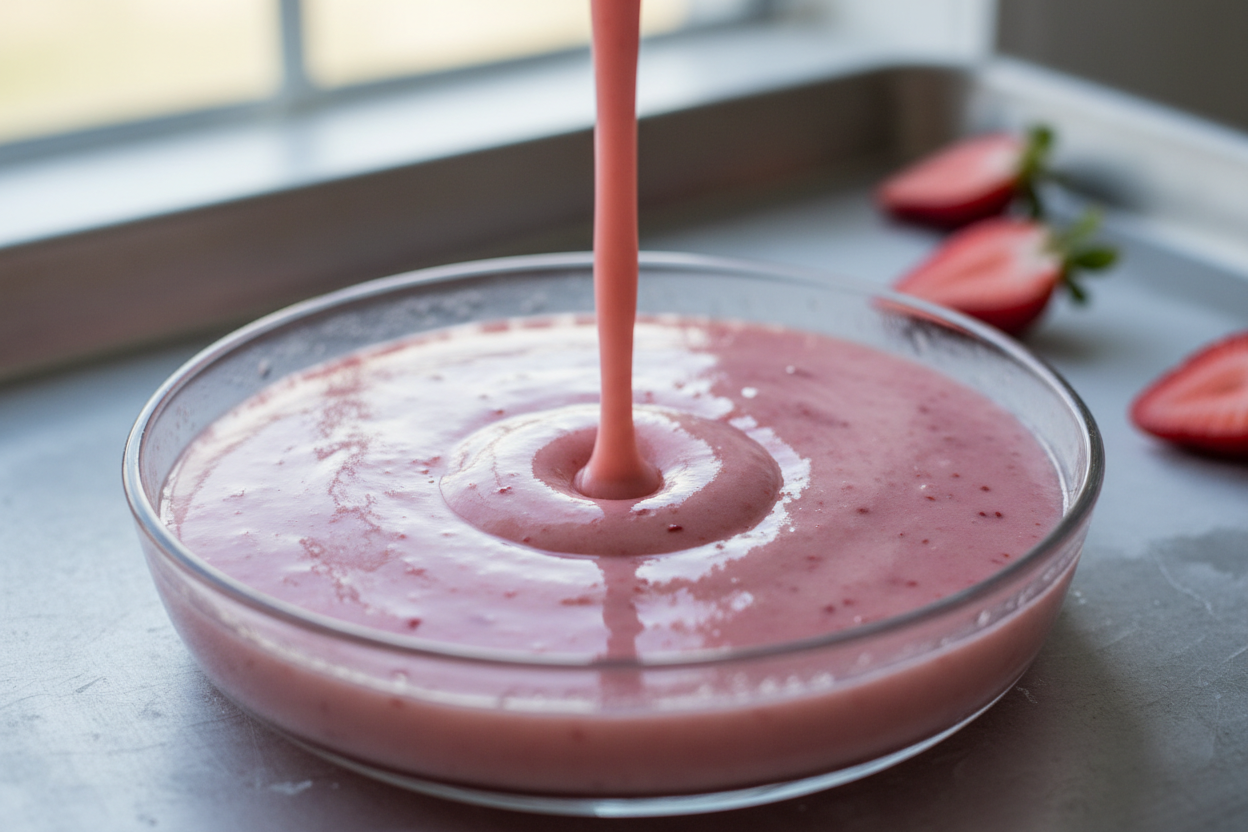 Quick & Easy Frozen Berry Treat (4 Ingredients) 3 Strawberry Sorbet preparation step 2