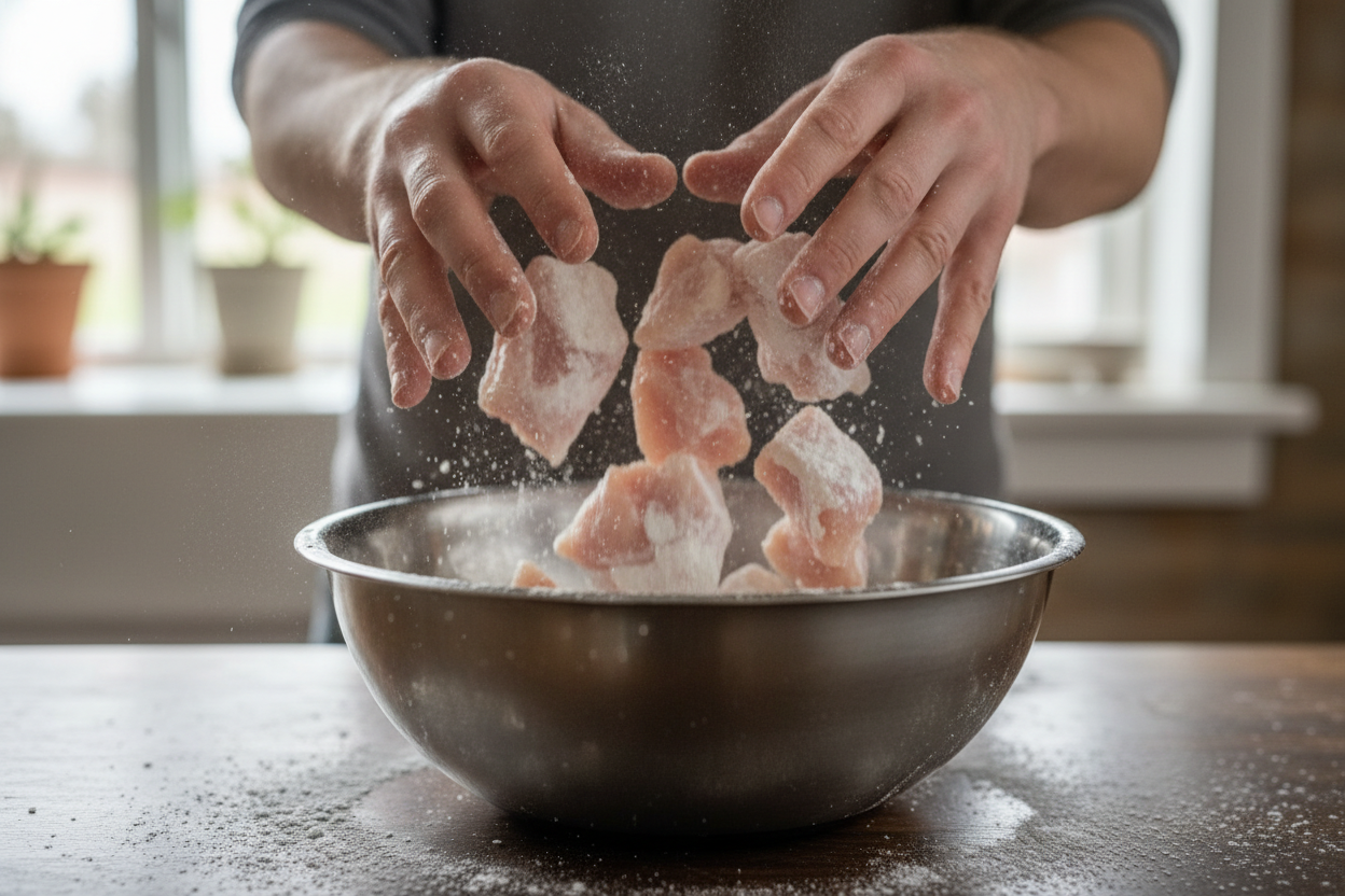 Zesty Spicy Ginger Chicken preparation step 1